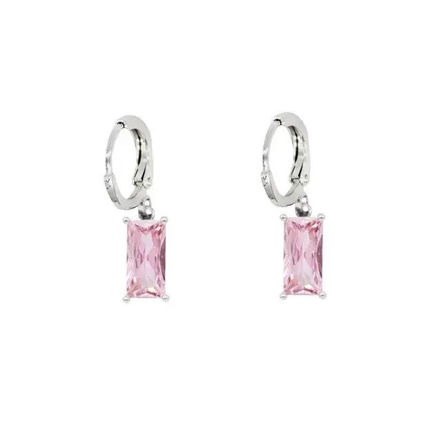 Cross Zircon Earrings net star