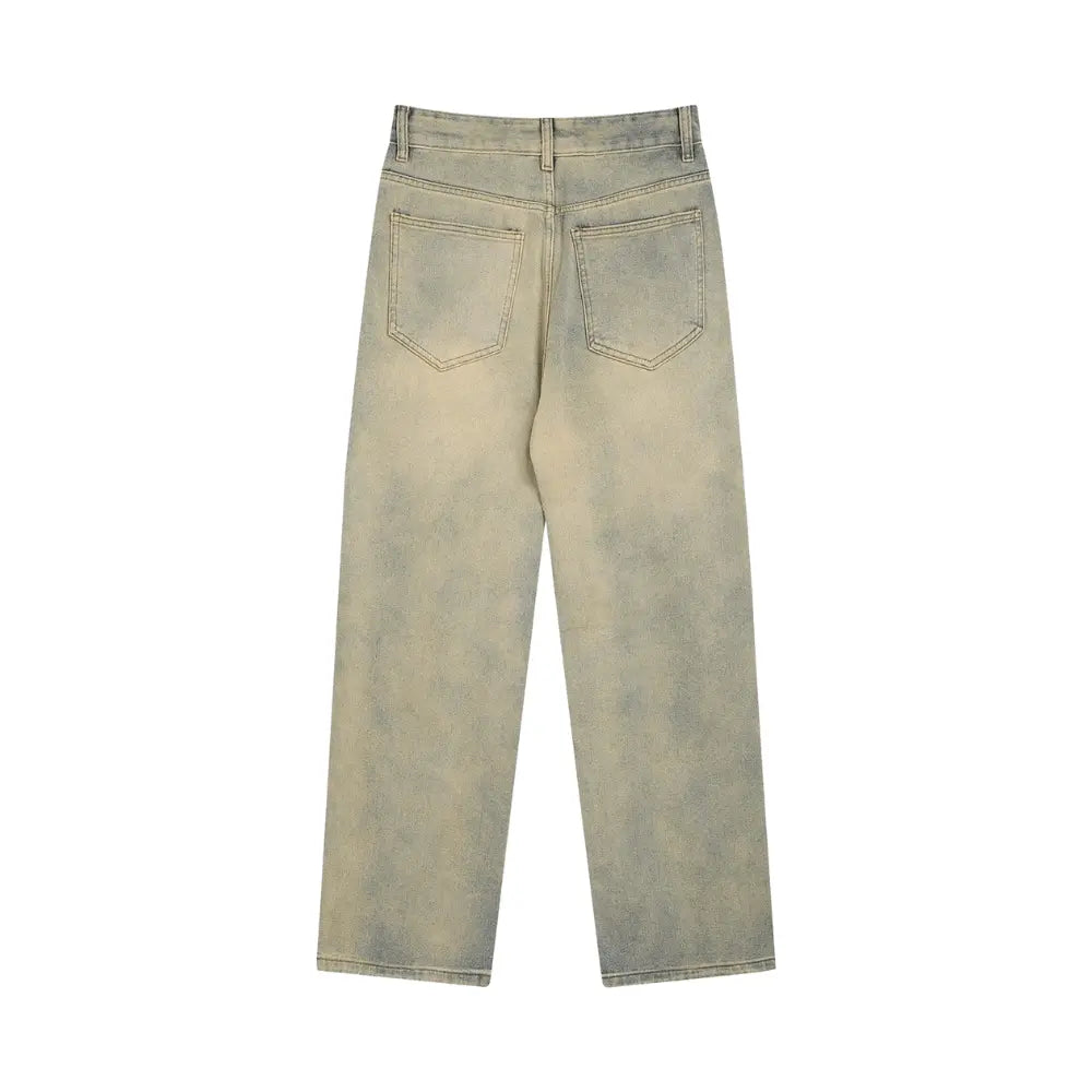 Flame Embroidered Jeans