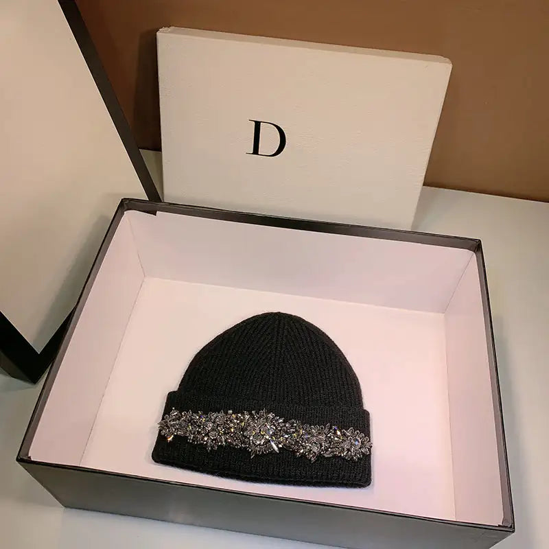 Stylish Rhinestone Beanie