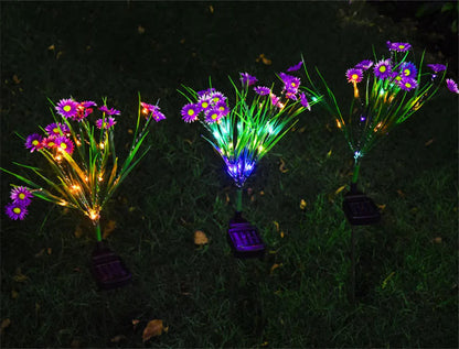 Solar Garden Lights LED Flower Outdoor Decor
