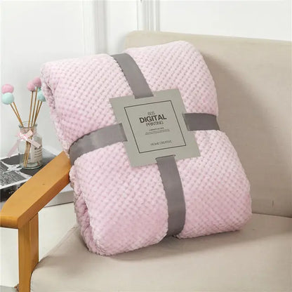 Fluffy Plaid Winter Bed Blankets Supplier