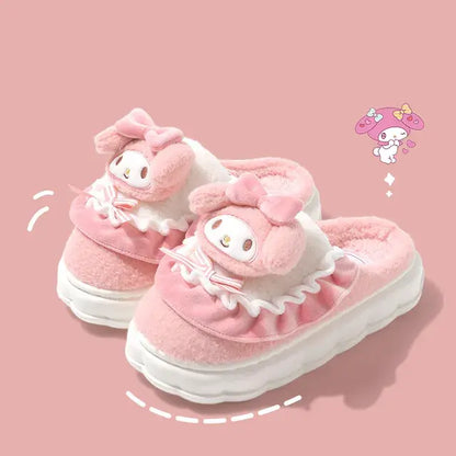 Hello Kitty Fuzzy Slippers