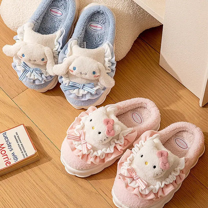 Hello Kitty Fuzzy Slippers