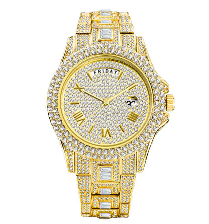 Rhinestone Luxury Watch (New)