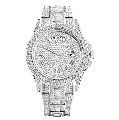 Rhinestone Luxury Watch (New)