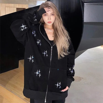 Sparkle Star Zip-up Jacket