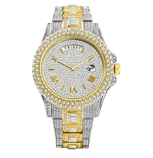 Rhinestone Luxury Watch (New)