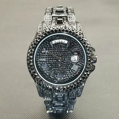 Rhinestone Luxury Watch (New)
