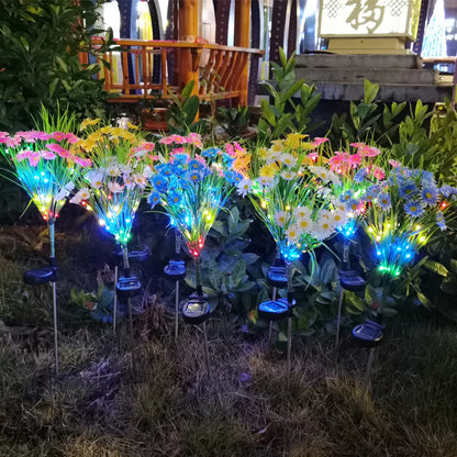 Solar Garden Lights LED Flower Outdoor Decor