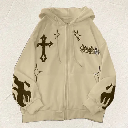 Embroidered Cross Flame Jacket netstar®