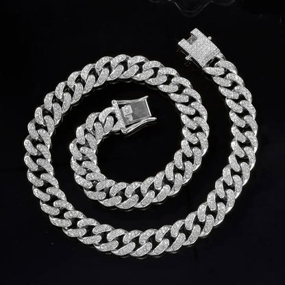 Fashionable Cuban High Quality Hip Hop  Necklace Bracelet netstar®