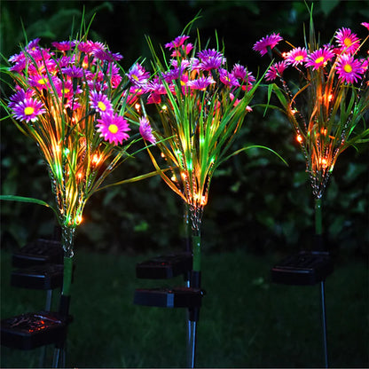 Solar Garden Lights LED Flower Outdoor Decor