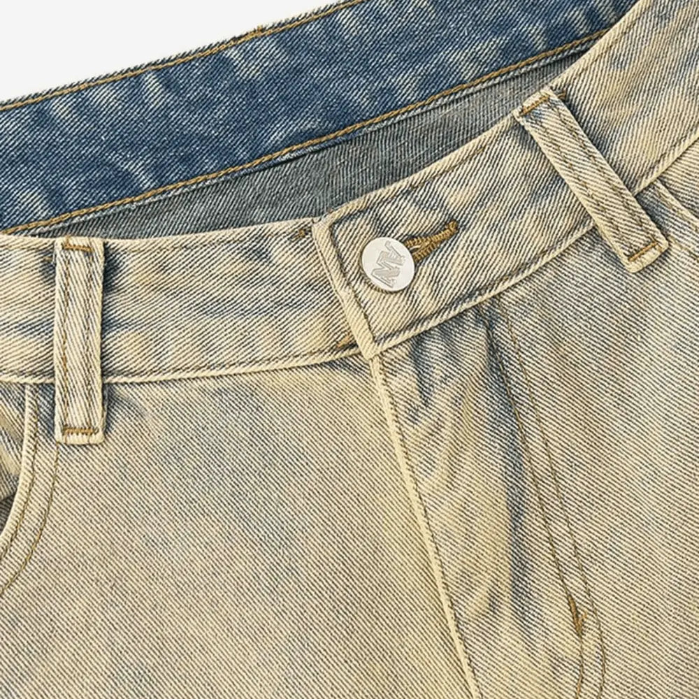 Flame Embroidered Jeans