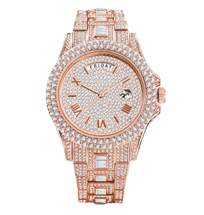 Rhinestone Luxury Watch (New)