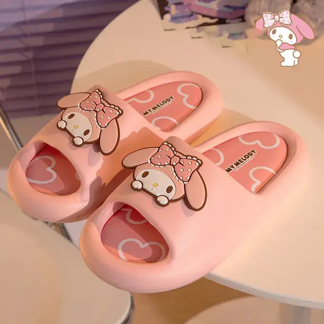 Hello Kitty Fuzzy Slippers