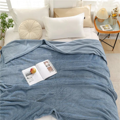 Fluffy Plaid Winter Bed Blankets Supplier