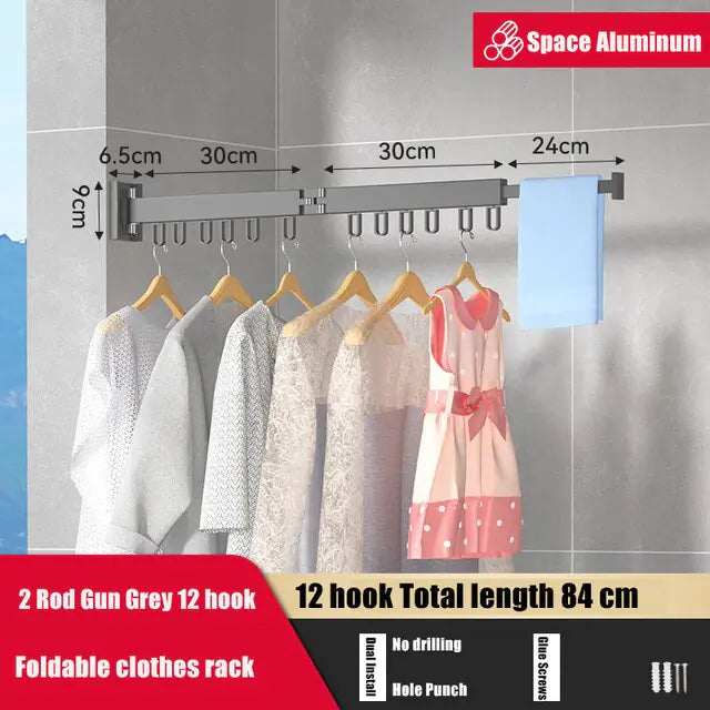 Retractable Cloth Drying Rack net star