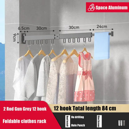 Retractable Cloth Drying Rack net star